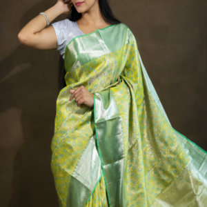 Green Gadwal Sarees